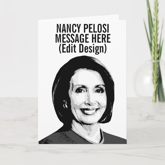 Carte Personnalisée Nancy Pelosi (Devant)