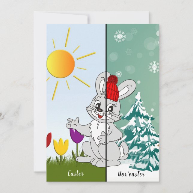 Carte personnalisée Pâques et Pâques (Devant)