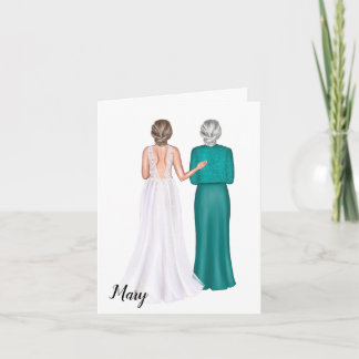 Carte personnalisée pour belle-mère sur mariage