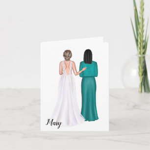 Carte personnalisée pour belle-mère sur mariage 