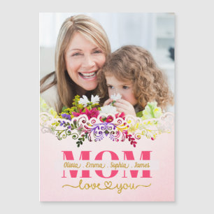 Carte personnalisée pour la fête des mères avec ph