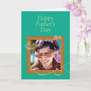 Carte personnalisée pour la fête des Pères avec ph