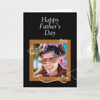 Carte personnalisée pour la fête des Pères avec ph