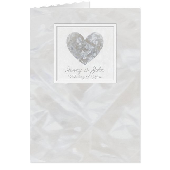 carte personnalisée pour l'anniversaire du 60e Mar (Devant)