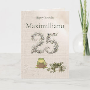 Carte personnalisée pour les 25 ans de Zochi