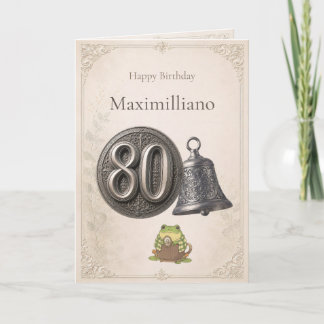 Carte personnalisée pour les 80 ans de Zochi