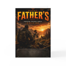 Carte personnalisée pour papa chasseur