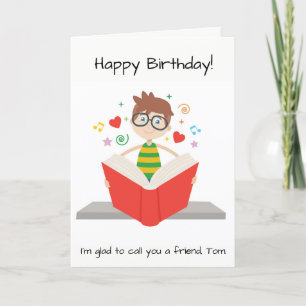 Carte personnalisée pour un auteur de livres