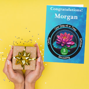 Carte personnalisée pour un jalon de sobriété