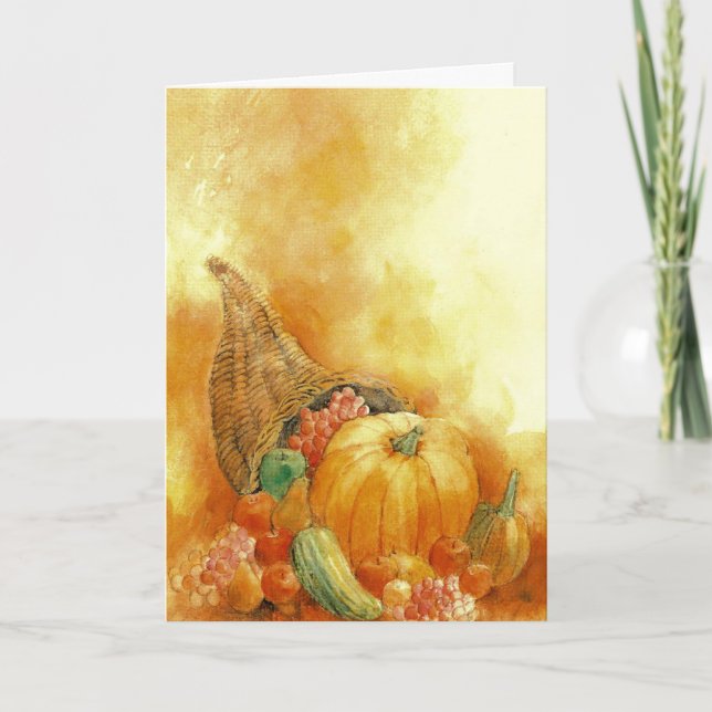 Carte personnalisée Thanksgiving (Devant)