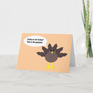 Carte personnalisée Thanksgiving Turkey