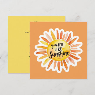 Carte personnalisée « Tu es comme un rayon de sole