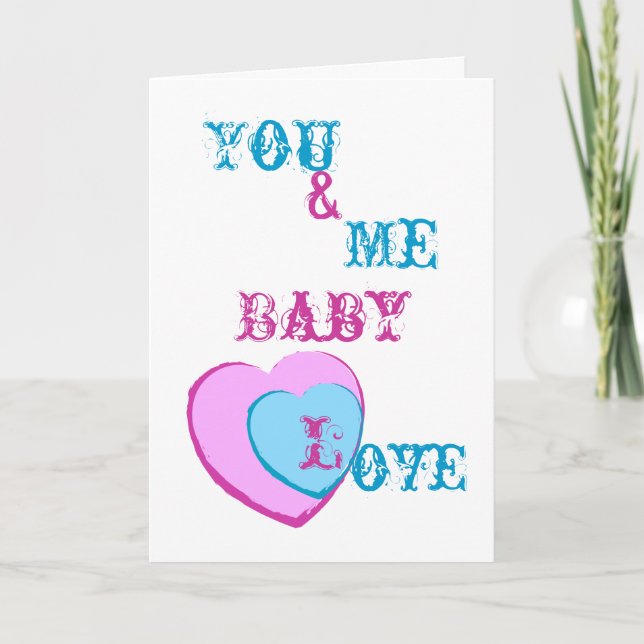 Carte Personnaliser d'amour pour bébé (Devant)