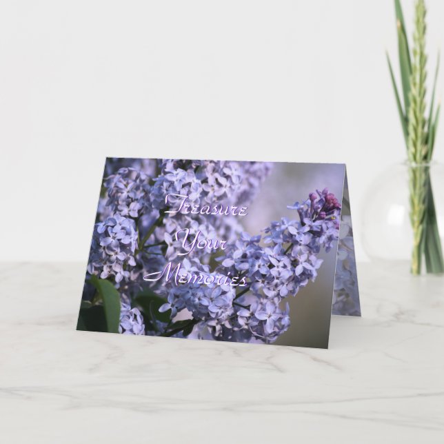 Carte Personnaliser de Floraison lilas toute occasion (Devant)