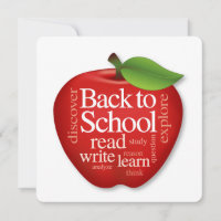 Carte Personnaliser de retour à l'école