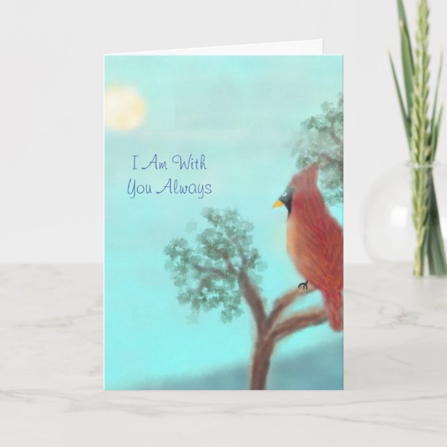 Carte Personnaliser « Je suis avec toi toujours » standa (Devant)