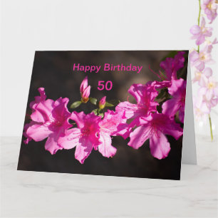 Carte Personnaliser l'anniversaire de la floraison rosée