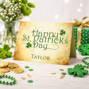 Carte Personnaliser le Jour de la Saint Patrick heureux
