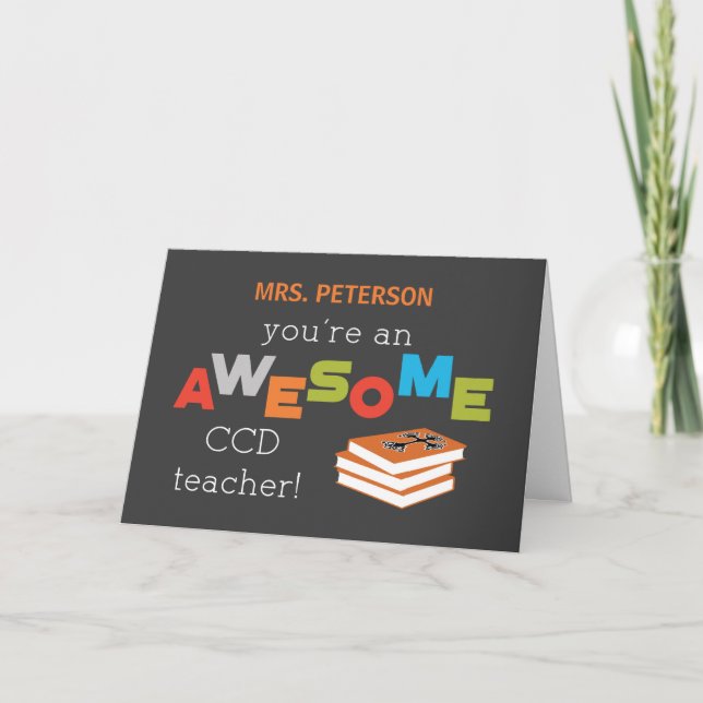 Carte Personnaliser le nom CCD Jour de reconnaissance de (Devant)