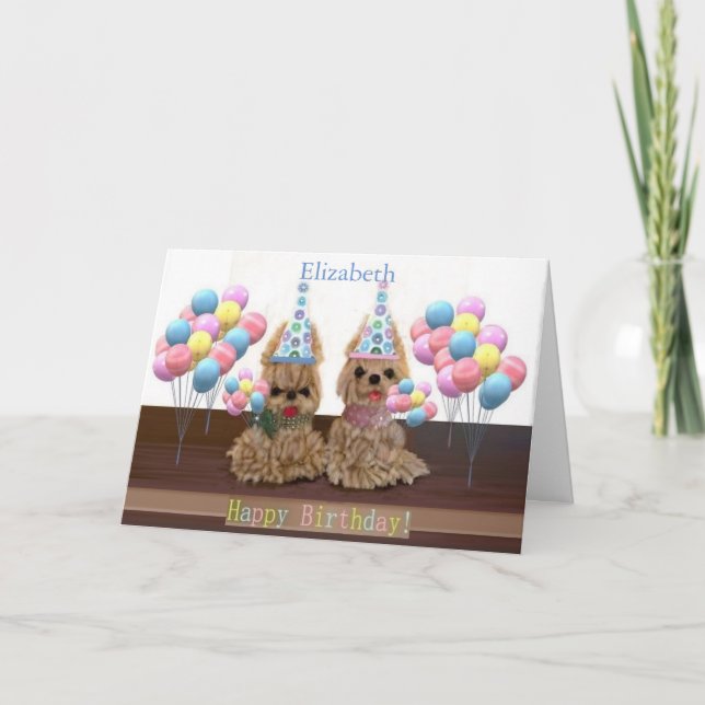 Carte Personnaliser le standard "Joyeux anniversaire" (Devant)