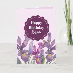 Carte Personnaliser N'importe quel nom sur Birthday Purp
