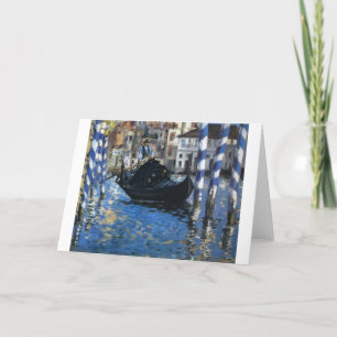 Carte Personnaliser Peace Water Stream Boats Art Edouard