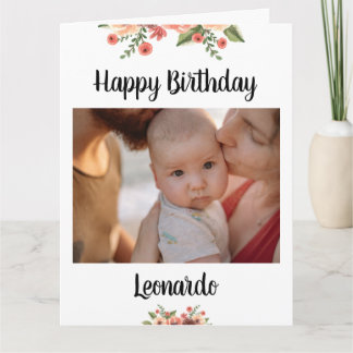 Carte Personnaliser Photo Script personnalisé Anniversai