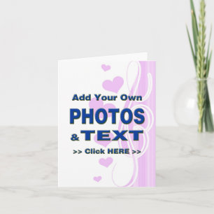 Carte personnaliser photos texte ajouter images personna
