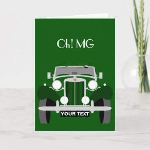 Carte Personnaliser une voiture de sport britannique vin