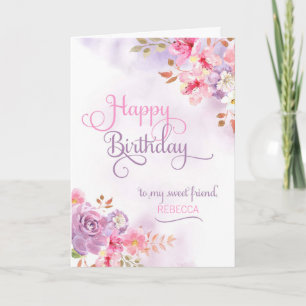 Carte Personnalisez à l'ami, Joyeux anniversaire