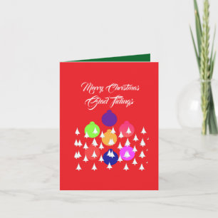Carte Personnalisez Joyeux Noël Glad Tidings