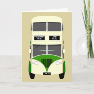 Carte Personnalisez l'autobus à  impériale iconique de