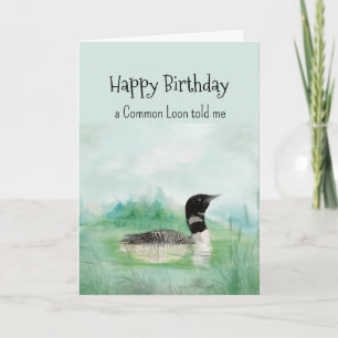 Carte Personnalité du Loin commun Anniversaire Oiseau am