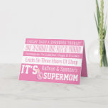 Carte Personnalized<br><div class="desc">Add an special touch to your Mother's Day ou birthday greetings with this fun and easy to personalize "SuperMaman" card</div>