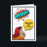 Carte Personnalized 30th Birthday Retro Comic Funny<br><div class="desc">Say happy birthday and have some fun with this vintage retro restyle comic birthday with that "over the hill" vibe. Easily customized using the template provided.</div>