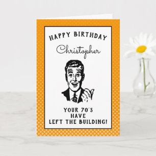 Carte Personnalized 80th Birthday Over The Hill Funny