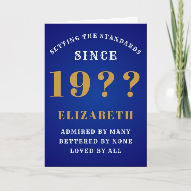Carte Personnalized Birthday Standards Add Your Name (Devant)