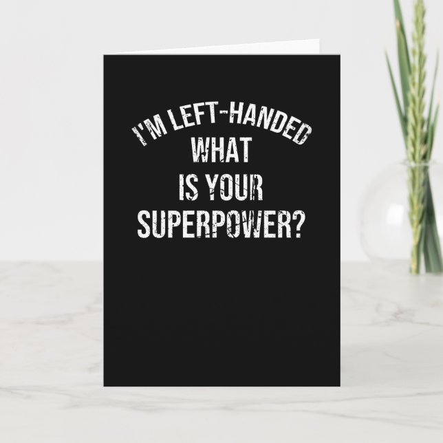 Carte Personne à main gauche donne fière Hander à gauche (Devant)