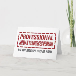 Carte Personne des ressources humaines professionnelles