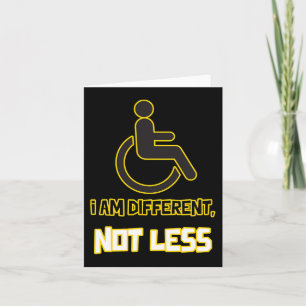 Carte personne différente non moins handicapée