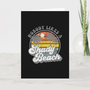 Carte Personne n'aime une plage louche Funny Retro 70s B