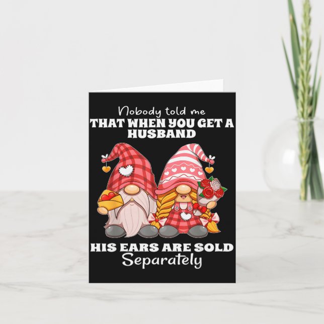 Carte Personne ne m'a dit que quand on obtient un mari s (Devant)