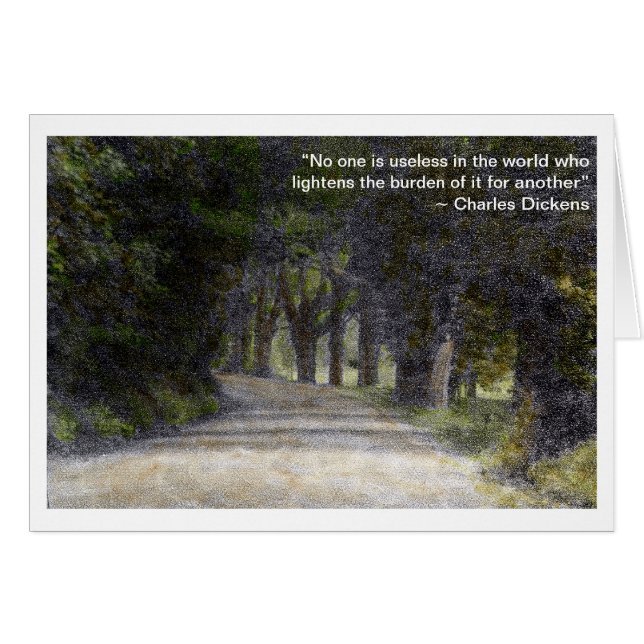 Carte "Personne n'est seul" (Devant horizontal)