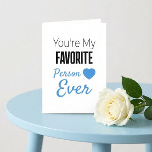 Carte Personne préférée personnalisée à jamais