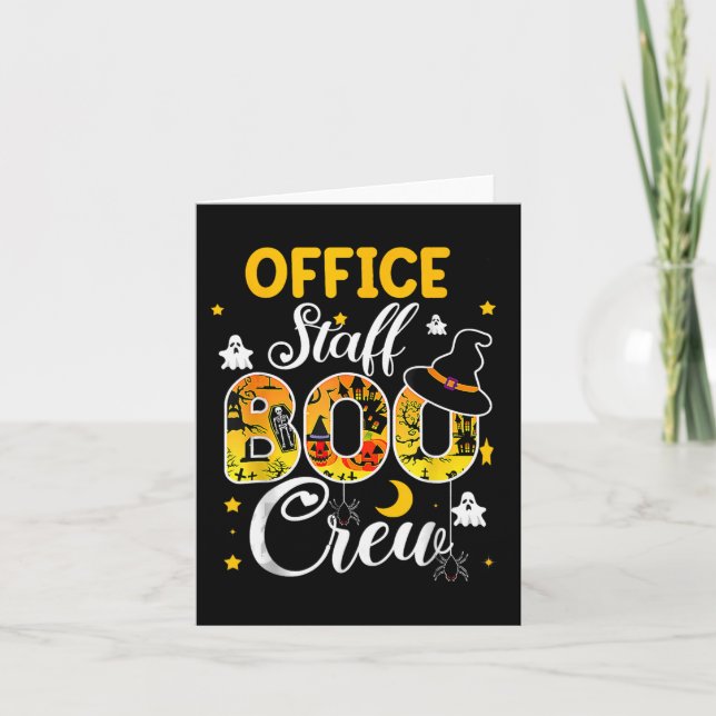 Carte Personnel de bureau Bow Crew Funny Halloween Cos c (Devant)