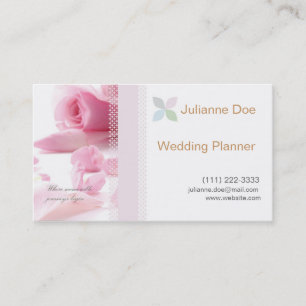 Carte personnelle de wedding planner