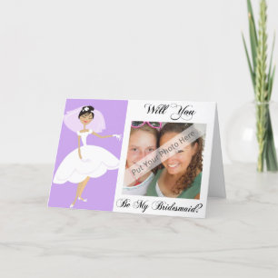 Carte personnelle de Will You Be My Bridesmaid