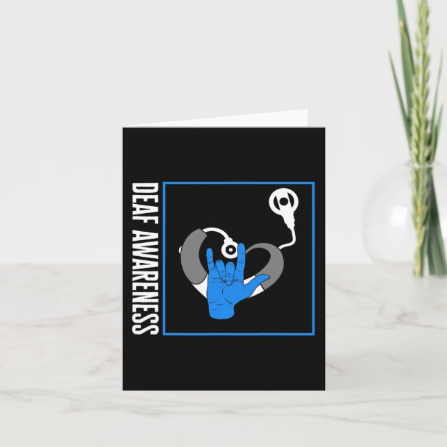 Carte Perte Auditive Sensibilisation Malentendants Impla (Devant)