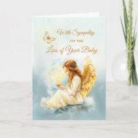 Perte de bébé Angel de sympathie avec papillon à b