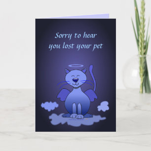 Carte Perte de chat animal de compagnie Sympathie Kitty 